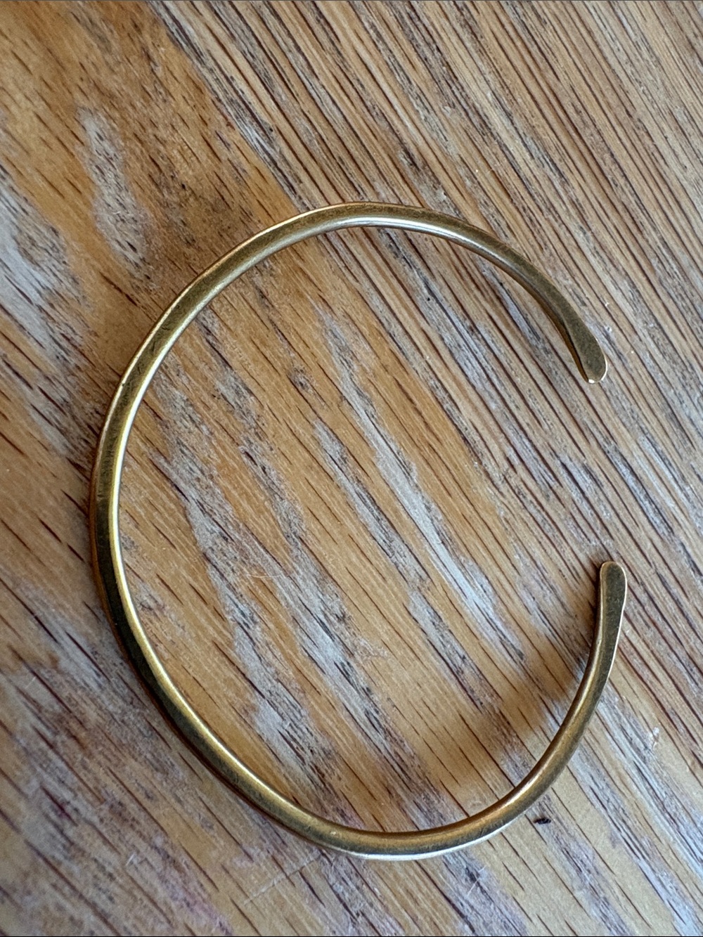 Minimal Open Gold Cuff Bracelet for Women
